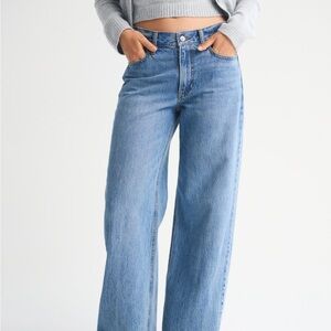 Abercrombie low rise ultra loose jeans